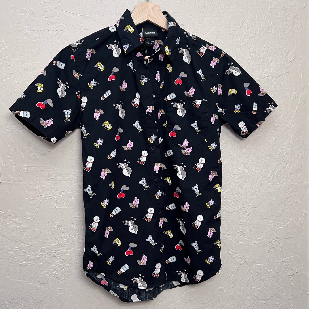 BT21 100% COTTON BUTTON-DOWN SHIRT SIZE XXS